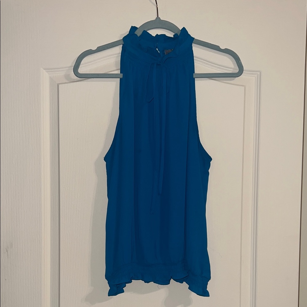 Soho Teal Halter Blouse/New York & Co.